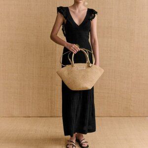 Sezane Aphrodite Dress Noir. - Size L